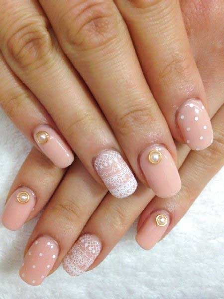 Pink Wedding Nail Art Ideas - 18