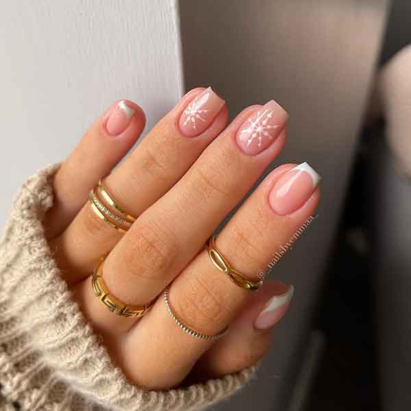 Short French Manicure