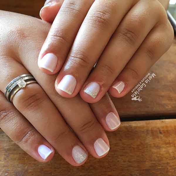 Short French Manicure
